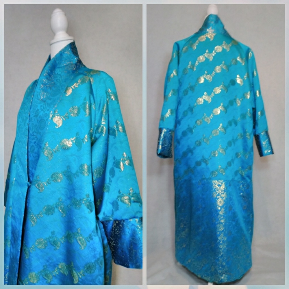 Victoria secret Blue and Gold Kimono